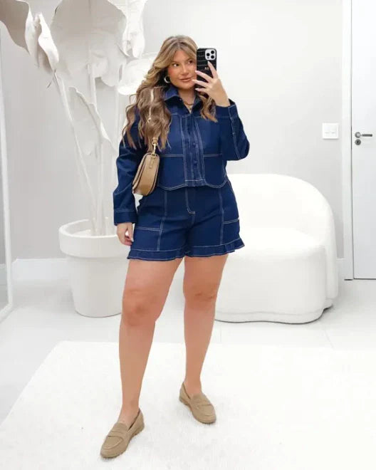 Camisa Jeans com Elastano - Imagem 2