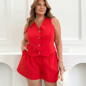 Conjunto Colete e Shorts Alice