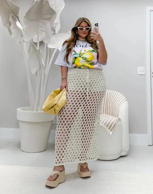 Saia de Crochê Búzios