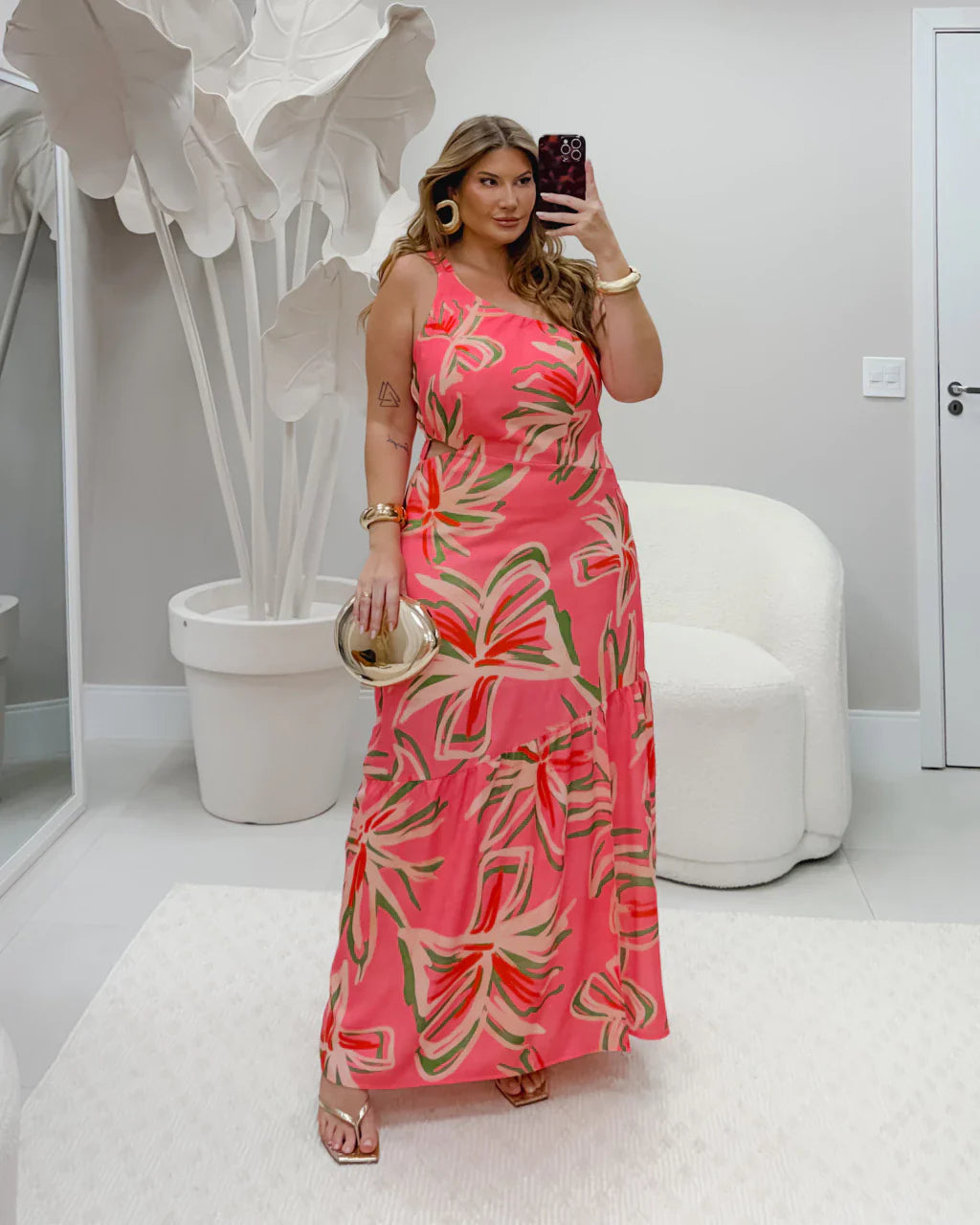 Vestido Nula Manga Print