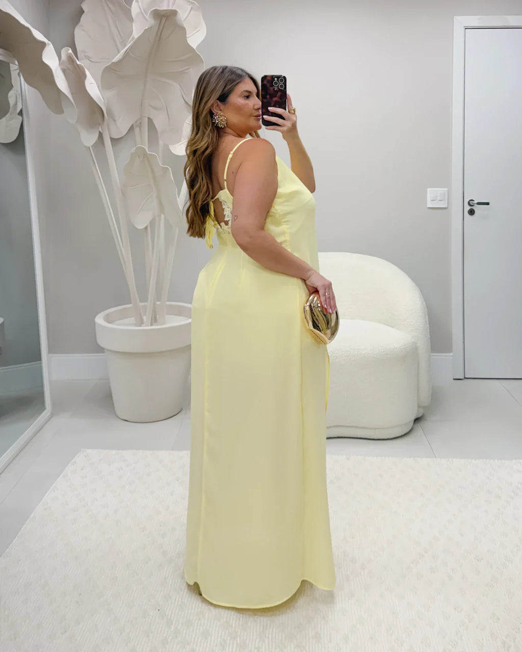 Vestido Crepe com Fenda Lateral - Imagem 4