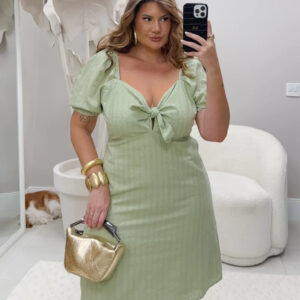 Vestido Amarração Decote Serena