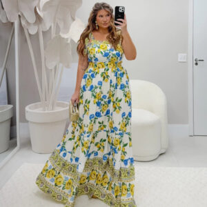 Vestido Longo Limões Sicilianos